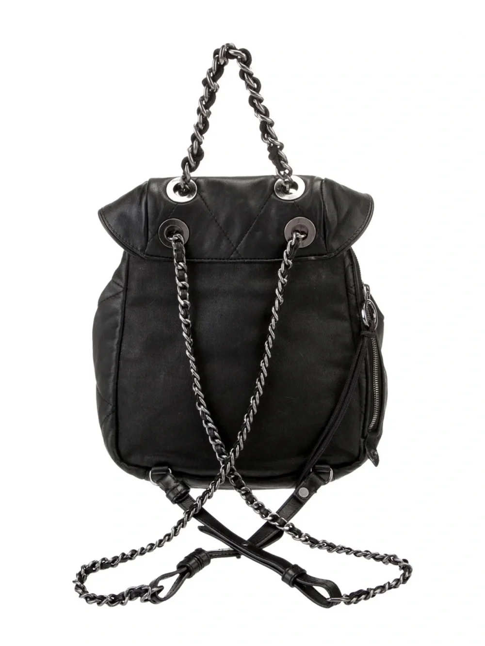 Diesel | Chain-linked Leather Backpack - Picture 3 of 6